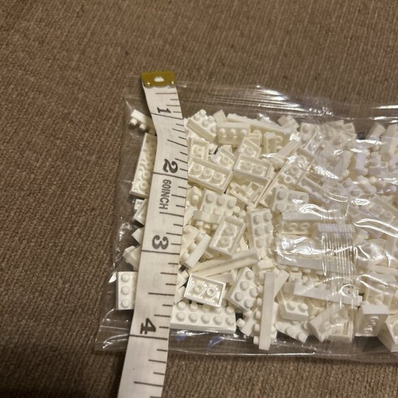 LEGO 1x2 Panel w/ Center Divider-Heel Protector White Large Qty No Label Read - Picture 14 of 16